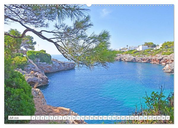 Produktbild: Mallorca - Azurblaues Mittelmeer zum Tr&auml;umen (Wandkalender 2026 DIN A2 quer), CALVENDO Monatskalender