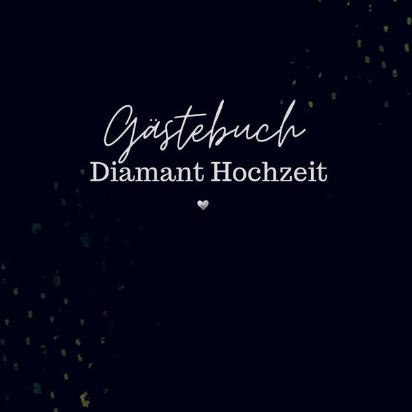 Gästebuch Diamant Hochzeit- Gästebuch Blanko, Taschenbuch von Sophie D. Kleemann, Bookmundo, 9789403755526