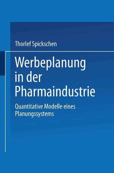 Produktbild: Werbeplanung in der Pharmaindustrie