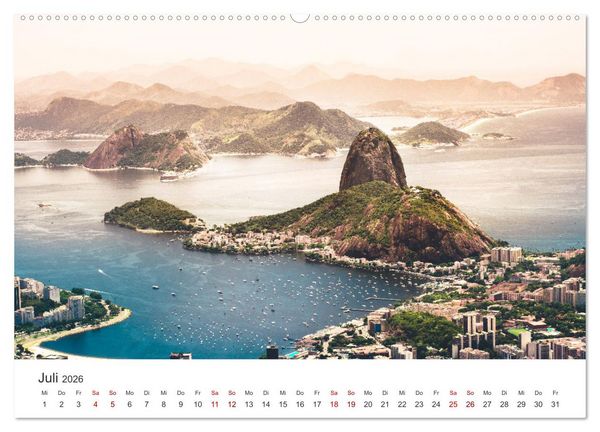 Produktbild: Brasilien - Eine beeindruckendes Land in S&uuml;damerika. (hochwertiger Premium Wandkalender 2026 DIN A2 quer), Kunstdruck in Hochglanz