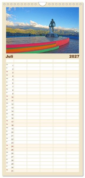Produktbild: Familienplaner 2027 - Entdecke Ecuador mit 5 Spalten (Wandkalender, 21 x 45 cm) CALVENDO