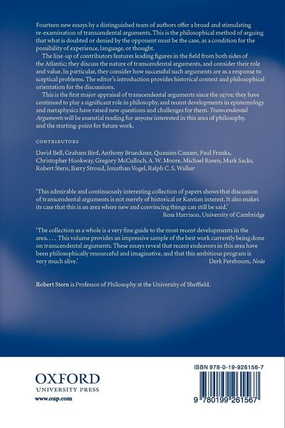 Produktbild: Transcendental Arguments