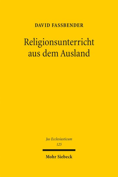 Produktbild: Fa&szlig;bender, D: Religionsunterricht aus dem Ausland