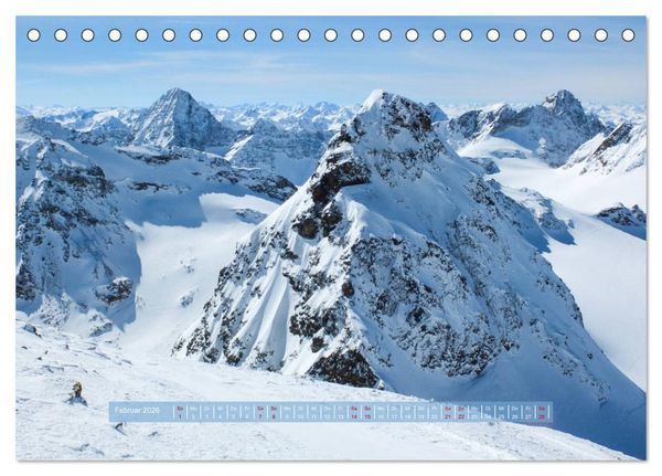 Produktbild: H&ouml;hepunkte unserer Alpen - Bergweh &reg; (Tischkalender 2026 DIN A5 quer), CALVENDO Monatskalender