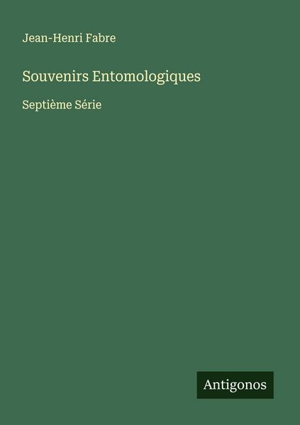 Produktbild: Souvenirs Entomologiques