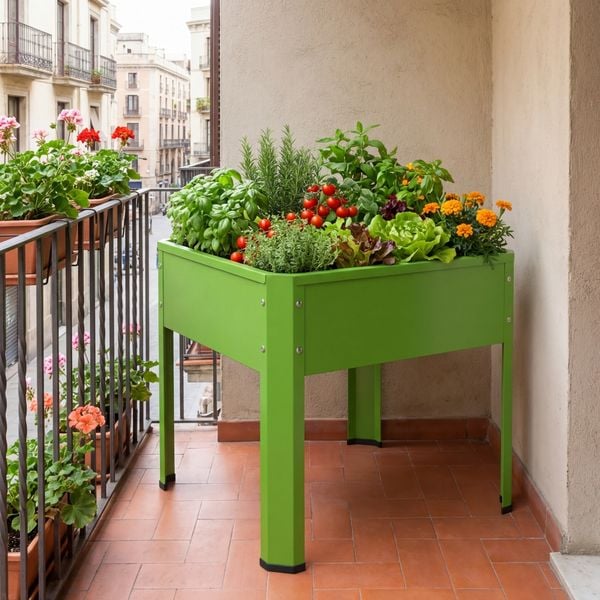 Produktbild: Metall Beet Pflanzkasten Hochbeet 50x40 Balora M