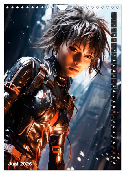Produktbild: ROCKERINNEN Cyber, Goth, Punk und mehr (Wandkalender 2026 DIN A4 hoch), CALVENDO Monatskalender