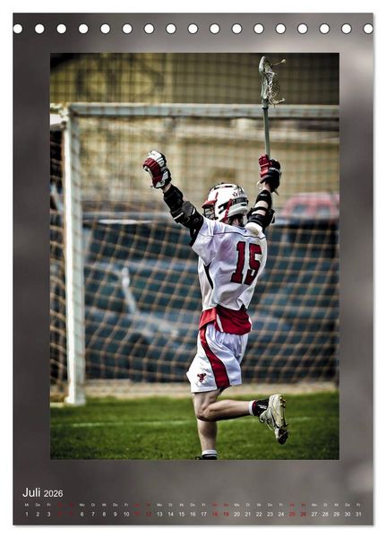 Produktbild: Teamsport - LACROSSE (Tischkalender 2026 DIN A5 hoch), CALVENDO Monatskalender
