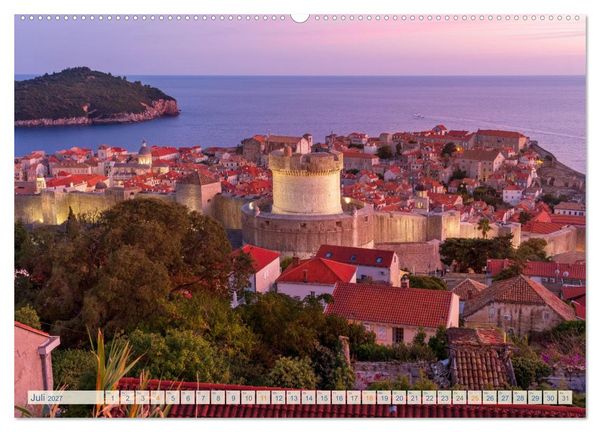 Produktbild: Dubrovnik historische Altstadt - UNESCO‑Welterbe im sonnigen Kroatien (hochwertiger Premium Wandkalender 2027 DIN A2 quer), Kunstdruck in Hochglanz