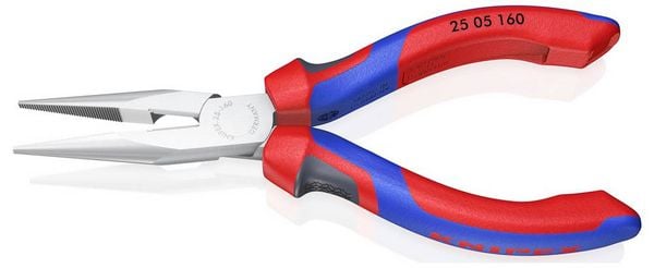 Produktbild: Knipex 25 05 160 Elektronik- u. Feinmechanik Flachrundzange Gerade Vanadium Elektrostahl 160mm