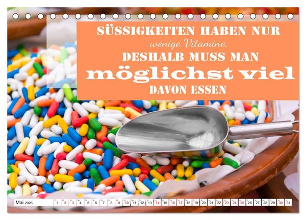 Produktbild: Liebe aus Zucker (Tischkalender 2026 DIN A5 quer), CALVENDO Monatskalender