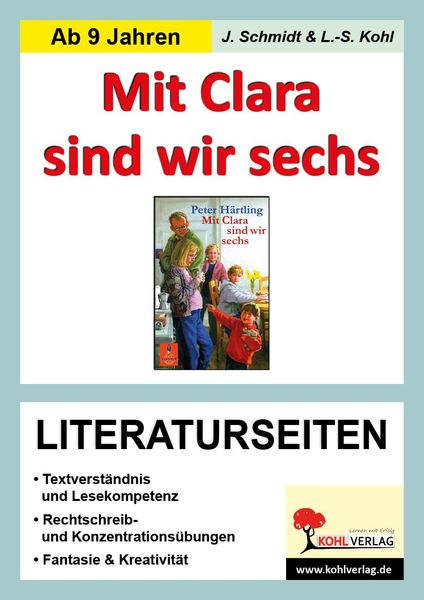 Produktbild: Mit Clara sind wir sechs - Literaturseiten