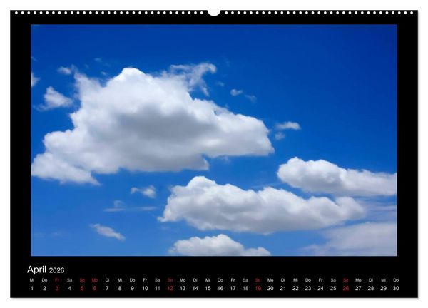 Produktbild: Wolkenbilder (hochwertiger Premium Wandkalender 2026 DIN A2 quer), Kunstdruck in Hochglanz