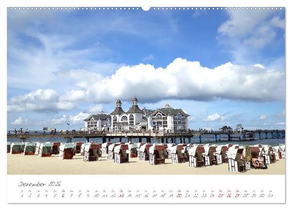 Produktbild: Seeb&auml;der an der Ostseek&uuml;ste - Mod&auml;ne Villen, bunte Strandk&ouml;rbe, Ostseebrise, Sand und Meer (hochwertiger Premium Wandkalender 2026 DIN A2 quer), Kunstdruck in Hochglanz