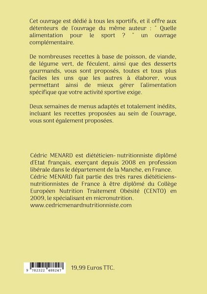 Produktbild: Mes recettes faciles pour le sportif.
