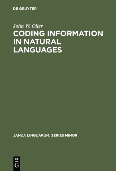 Produktbild: Coding information in natural languages