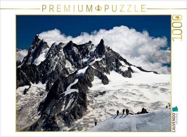 CALVENDO Puzzle Mont Blanc Massif | 1000 Teile Lege-Größe 64x48cm Foto-Puzzle für glückliche Stunden