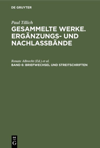 Produktbild: Briefwechsel und Streitschriften