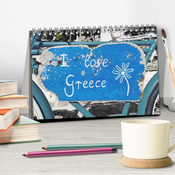 Produktbild: I love Greece (Tischkalender 2026 DIN A5 quer), CALVENDO Monatskalender