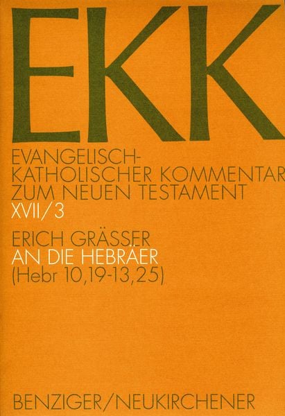 Produktbild: An die Hebr&auml;er, EKK XVII/3