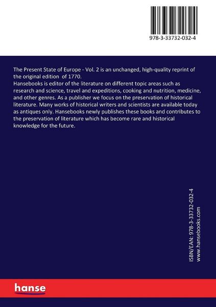 Produktbild: The Present State of Europe