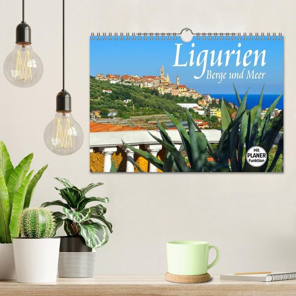 Produktbild: Ligurien - Berge und Meer (Wandkalender 2026 DIN A4 quer), CALVENDO Monatskalender
