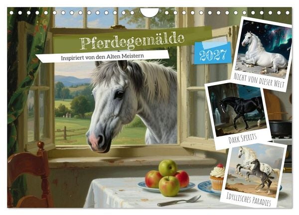 Produktbild: Pferdegem&auml;lde, inspiriert von den Alten Meistern (Wandkalender 2027 DIN A4 quer), CALVENDO Monatskalender