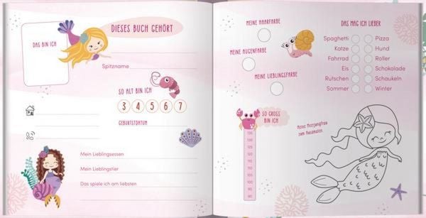 Produktbild: Kindergarten Freundebuch Meerjungfrau