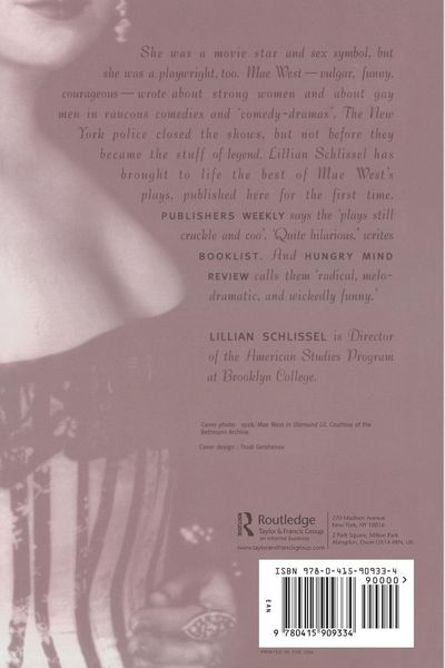 Produktbild: Three Plays by Mae West