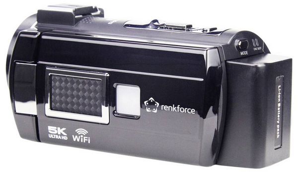 Produktbild: Renkforce RF-DV-200 Camcorder 5K 7.6cm 3 Zoll 8 Megapixel Schwarz