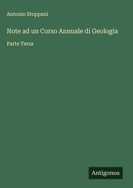 Produktbild: Note ad un Corso Annuale di Geologia