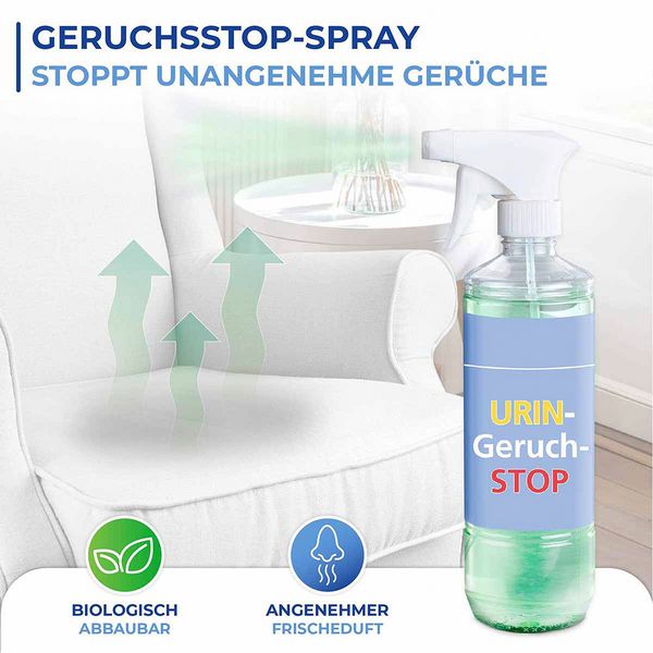 Produktbild: Urin-Geruch-Stopp Mensch, 2er Set , 2 x 500 ml Geruchsentferner