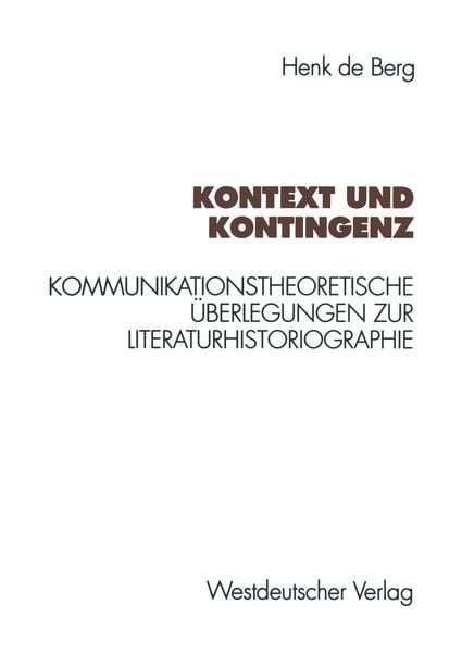 Produktbild: Kontext und Kontingenz