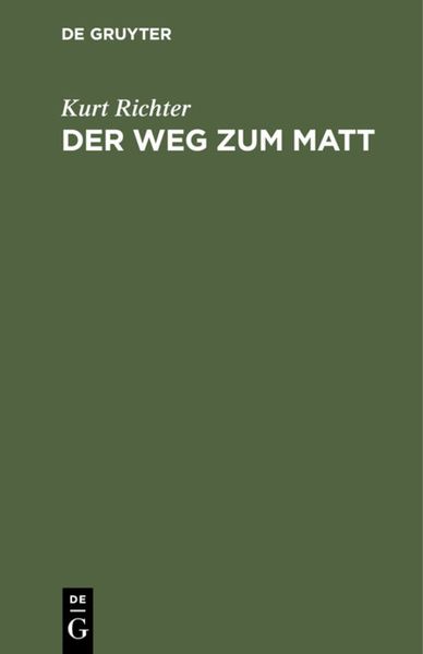 Produktbild: Der Weg zum Matt