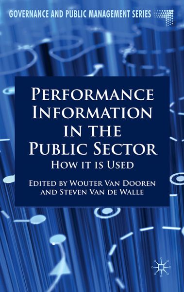 Produktbild: Performance Information in the Public Sector