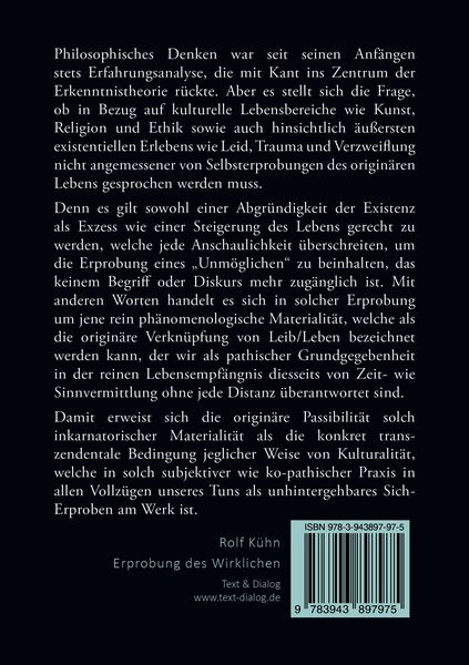 Produktbild: Erprobung des Wirklichen