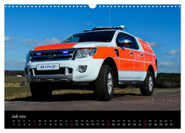 Produktbild: Einsatzfahrzeuge (Wandkalender 2026 DIN A3 quer), CALVENDO Monatskalender