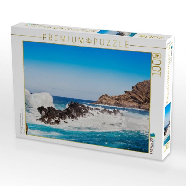 Produktbild: CALVENDO Puzzle Wellengang in Porto Moniz, Madeira | 1000 Teile Lege-Gr&ouml;&szlig;e 64x48cm Foto-Puzzle f&uuml;r gl&uuml;ckliche Stunden