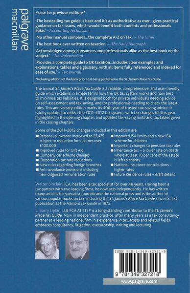 Produktbild: St. James's Place Tax Guide 2011-2012