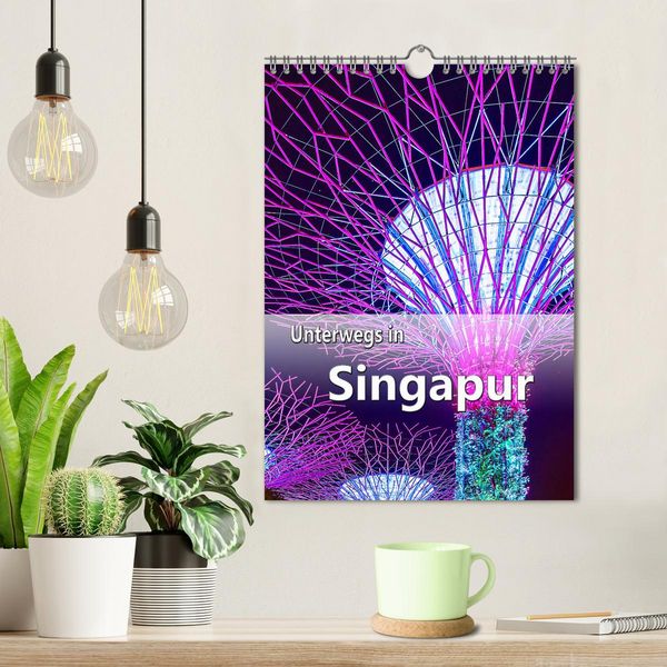 Produktbild: Unterwegs in Singapur (Wandkalender 2026 DIN A4 hoch), CALVENDO Monatskalender
