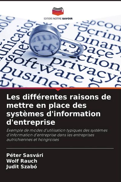 Produktbild: Les diff&eacute;rentes raisons de mettre en place des syst&egrave;mes d'information d'entreprise