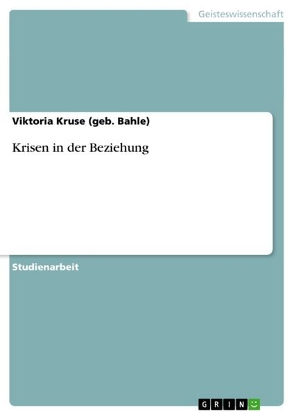 Produktbild: Krisen in der Beziehung