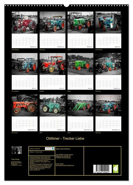 Produktbild: Oldtimer - Trecker Liebe (hochwertiger Premium Wandkalender 2026 DIN A2 hoch), Kunstdruck in Hochglanz