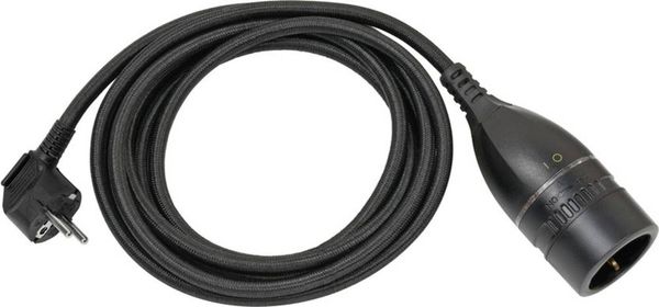 Brennenstuhl 1161830010 Strom Verlängerungskabel Schwarz 3.00m H05VV 3G 1,5mm²