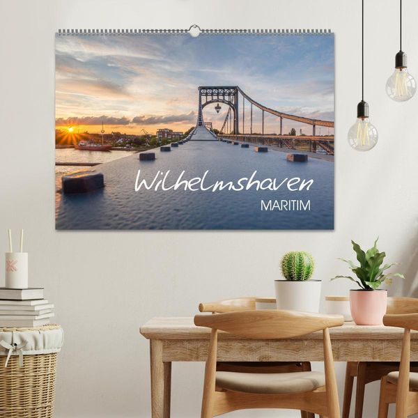 Produktbild: Wilhelmshaven maritim (Wandkalender 2026 DIN A2 quer), CALVENDO Monatskalender