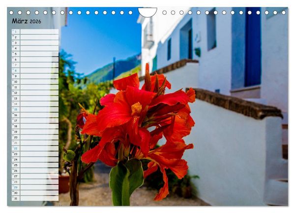 Produktbild: Die wei&szlig;en D&ouml;rfer Andalusiens (Wandkalender 2026 DIN A4 quer), CALVENDO Monatskalender