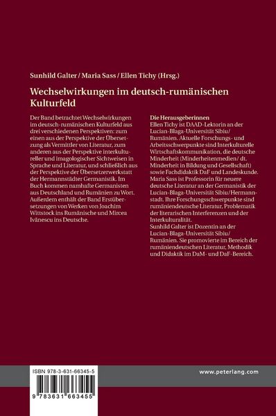 Produktbild: Wechselwirkungen im deutsch-rum&auml;nischen Kulturfeld