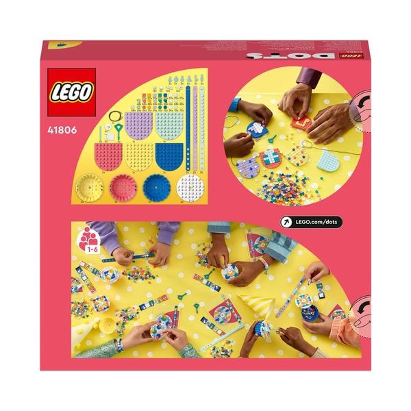 LEGO DOTS 41806 Ultimatives Partyset, zum Basteln und Deko für Kinder