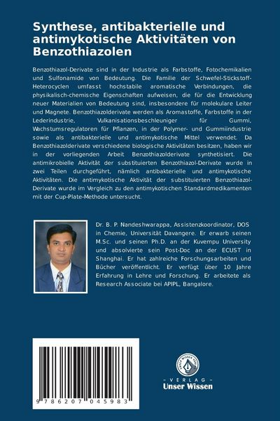 Produktbild: Synthese, antibakterielle und antimykotische Aktivit&auml;ten von Benzothiazolen