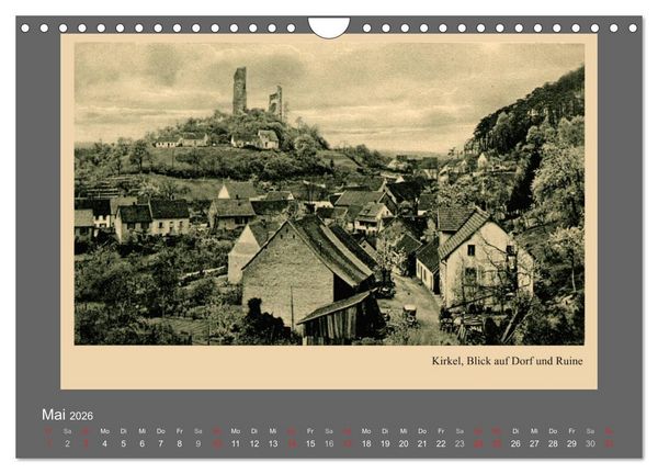 Produktbild: Saarland - vunn domols (frieher), Neue Ansichten vom Saarpfalz-Kreis (Wandkalender 2026 DIN A4 quer), CALVENDO Monatskalender